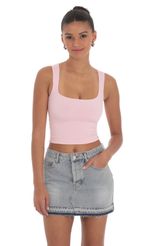 Picture Scoop Neck Tank Top in Hot Pink. Source: https://media-img.lucyinthesky.com/data/Mar24/150xAUTO/16af4bc6-7dc2-4a97-b33b-154156858d84.jpg