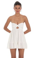 Picture Dotted Strapless Babydoll Dress in White. Source: https://media-img.lucyinthesky.com/data/Mar24/150xAUTO/71c1ab86-c132-4e15-a9cd-3a7fe37b5a70.jpg