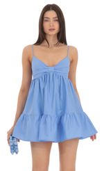 Picture Bow Babydoll Dress in Blue. Source: https://media-img.lucyinthesky.com/data/Mar24/150xAUTO/959c95f5-a7f2-4b48-9659-f70f55ef002a.jpg