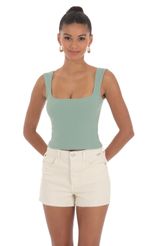 Picture Scoop Tank Top in White. Source: https://media-img.lucyinthesky.com/data/Mar24/150xAUTO/f21271e9-5ff5-4e81-8df1-15b0d01ade9b.jpg