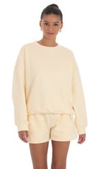 Picture Fleece Oversized Jumper in Cream. Source: https://media-img.lucyinthesky.com/data/Mar24/150xAUTO/f669977d-a4a0-4fed-911f-117572acb440.jpg