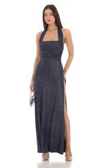 Picture Maxi Dress in Black Shimmer. Source: https://media-img.lucyinthesky.com/data/Mar24/150xAUTO/f9e477b0-1fd1-466d-a644-3b1125465bd7.jpg