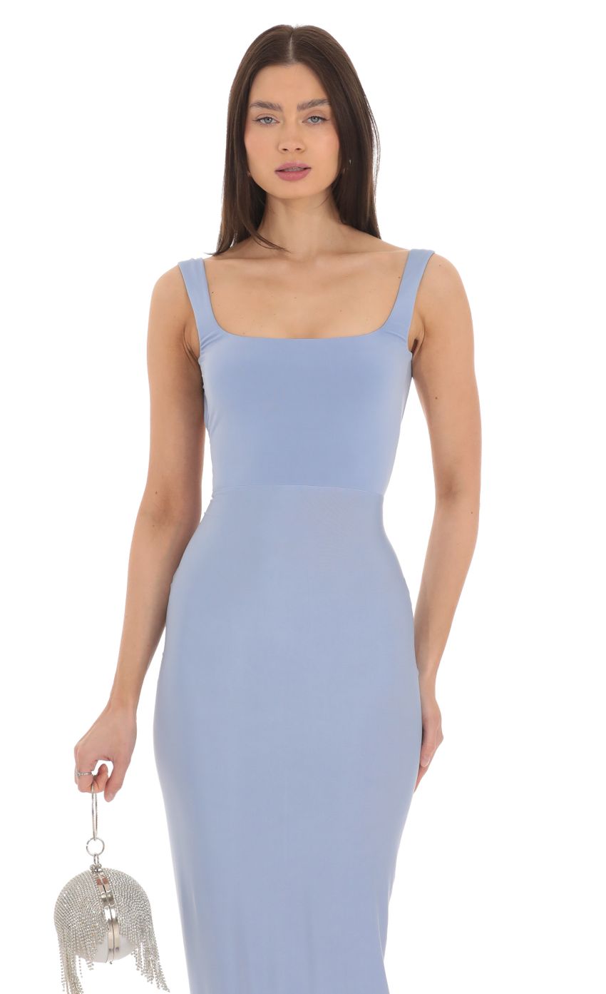 Picture Square Neck Open Back Maxi Dress in Powder Blue. Source: https://media-img.lucyinthesky.com/data/Mar24/850xAUTO/05c3dd51-3622-4b25-b425-9498e3bde823.jpg