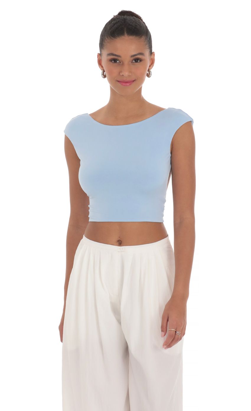 Picture Open Back Top in Blue. Source: https://media-img.lucyinthesky.com/data/Mar24/850xAUTO/1263e797-c15e-417d-9a99-00bff63caa6d.jpg