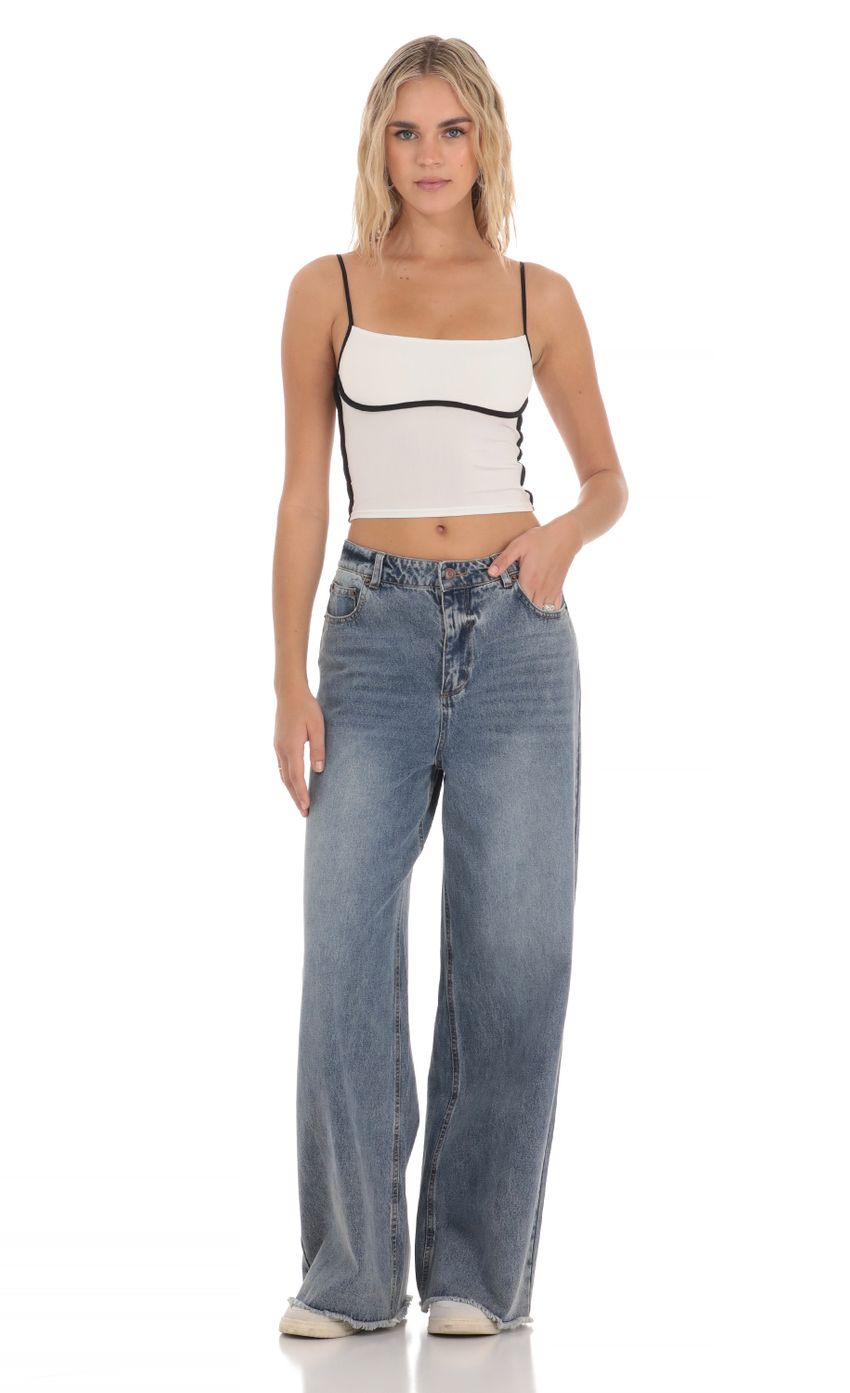 Picture Outline Crop Top in White. Source: https://media-img.lucyinthesky.com/data/Mar24/850xAUTO/243906d3-5377-4d21-bc9f-56101f0dcc61.jpg