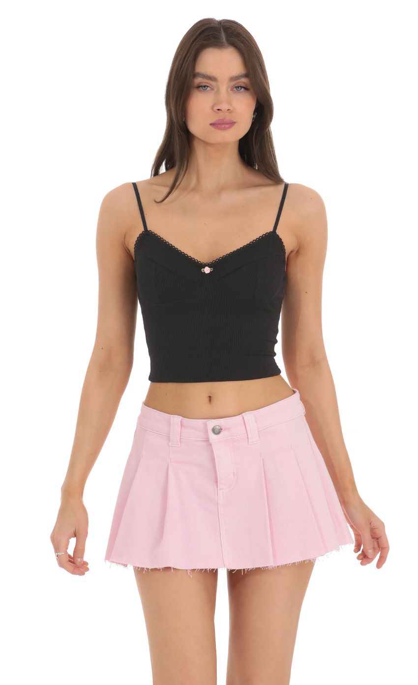 Picture Ribbed Crop Top in Black. Source: https://media-img.lucyinthesky.com/data/Mar24/850xAUTO/36270a40-5fb9-461a-a0bc-39996a7260bf.jpg