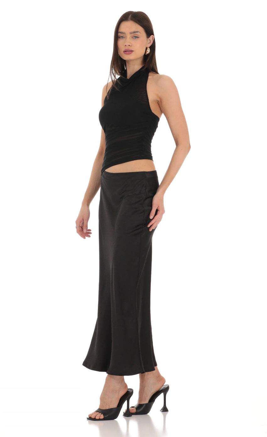 Picture Connected Two Piece Maxi Dress in Black. Source: https://media-img.lucyinthesky.com/data/Mar24/850xAUTO/46c96545-5dd6-43d2-acbd-c645b95af35a.jpg