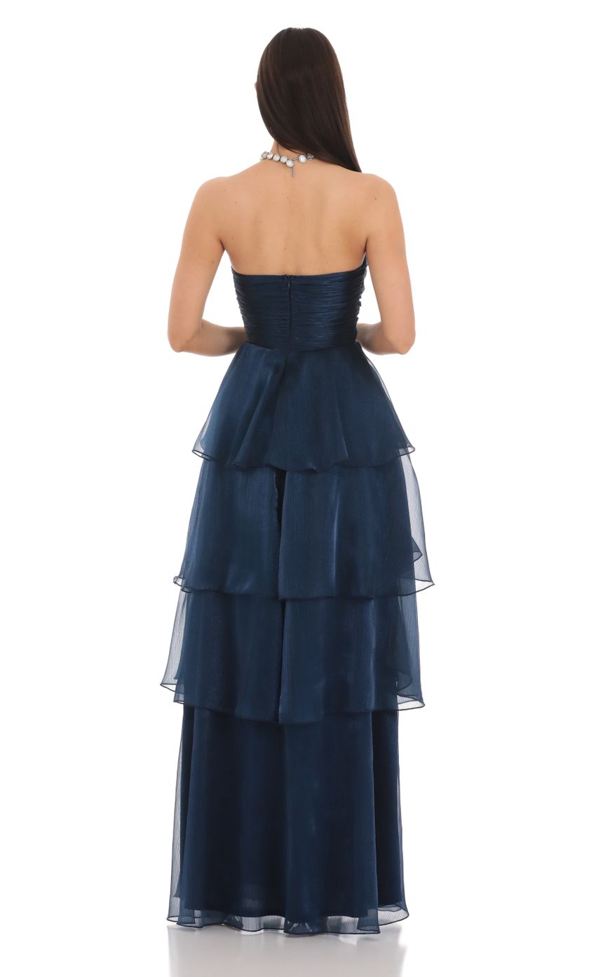 Picture Corset Ruffle Strapless Maxi Dress in Navy. Source: https://media-img.lucyinthesky.com/data/Mar24/850xAUTO/4cdc4bda-b6a6-491a-83c7-e90cb39a881d.jpg