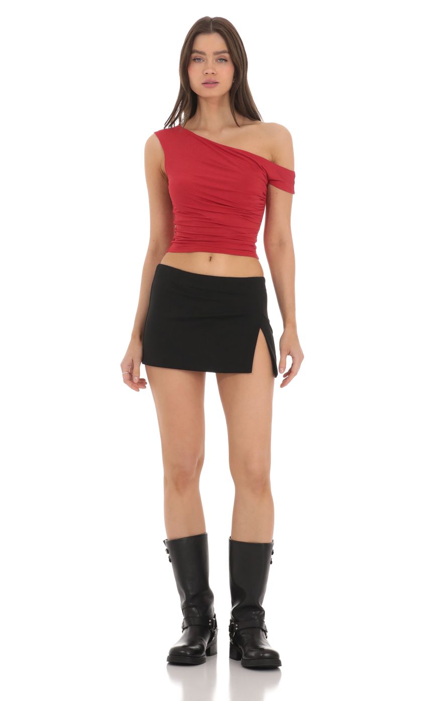 Picture Off Shoulder Crop Top in Red. Source: https://media-img.lucyinthesky.com/data/Mar24/850xAUTO/4e4d1f26-27d6-4e7e-aa71-13d244ded0a8.jpg