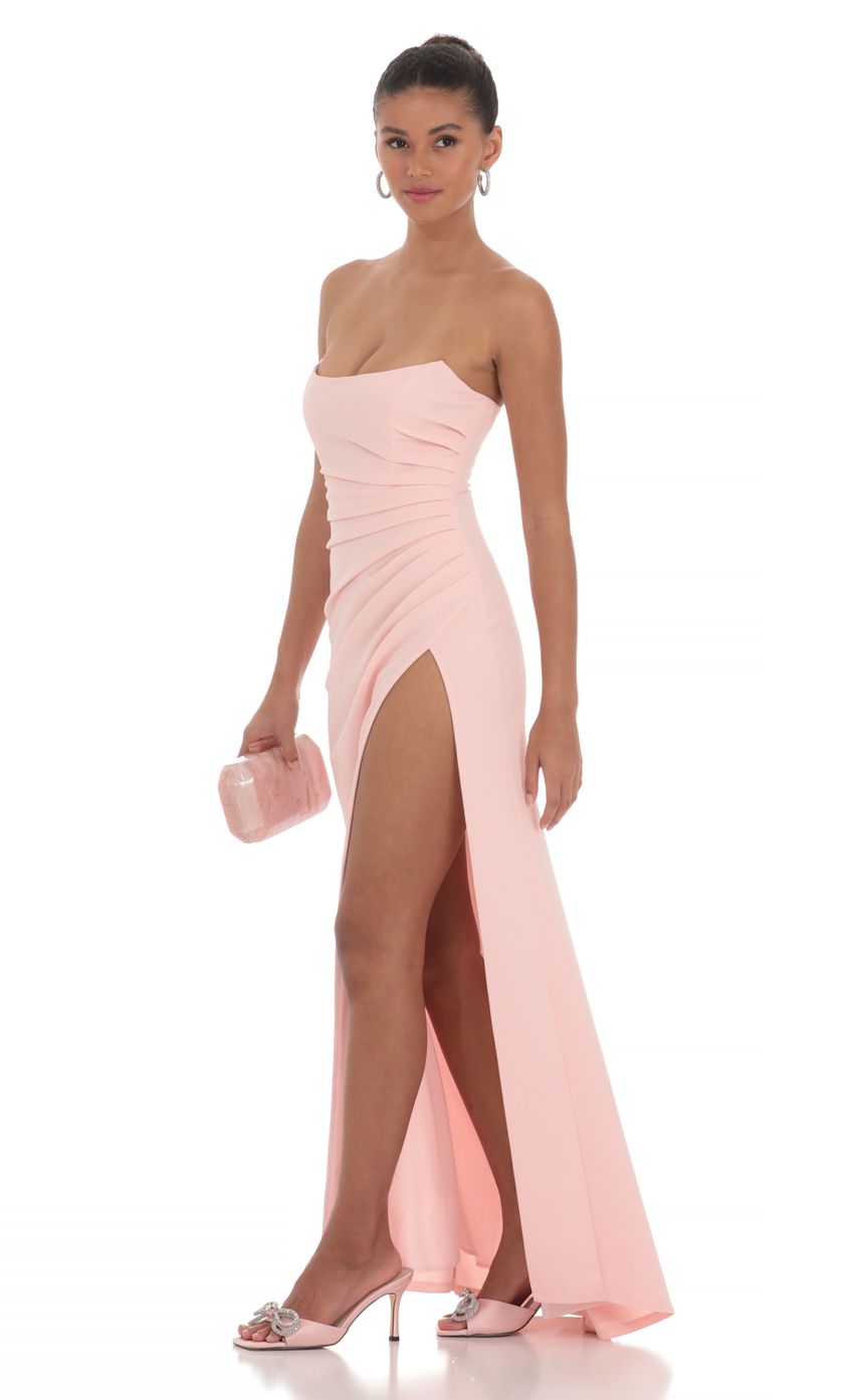 Picture Strapless Corset Maxi Dress in Pink. Source: https://media-img.lucyinthesky.com/data/Mar24/850xAUTO/5881c7c0-0af3-4bef-b8aa-3f8601efb74f.jpg
