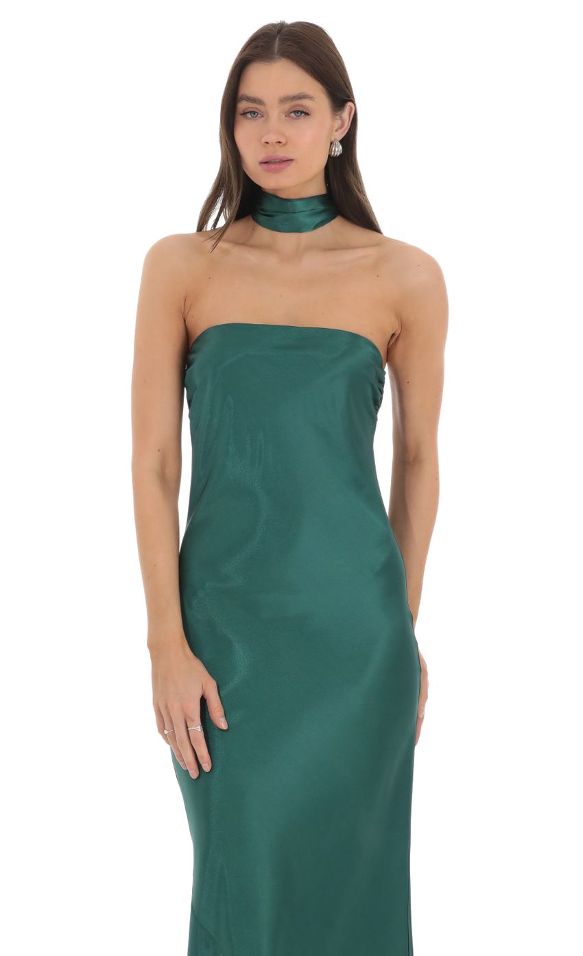 Picture Satin Scarf Maxi Dress in Green. Source: https://media-img.lucyinthesky.com/data/Mar24/850xAUTO/677ad69e-f0a4-46eb-9c36-a24925380861.jpg