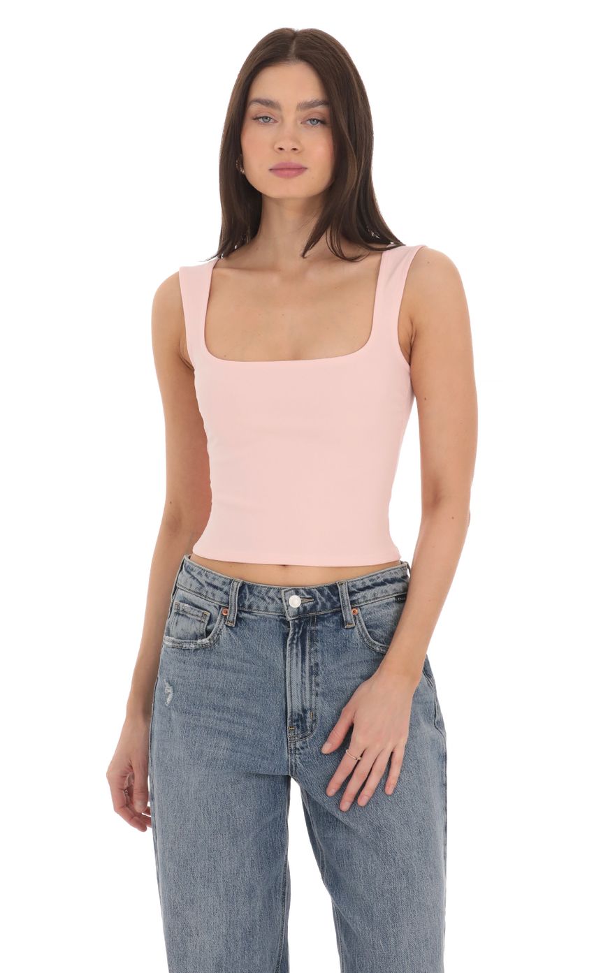 Picture Scoop Tank Top in Pink. Source: https://media-img.lucyinthesky.com/data/Mar24/850xAUTO/707803e2-6c8b-4eb1-bc8e-2b149c9fa6de.jpg