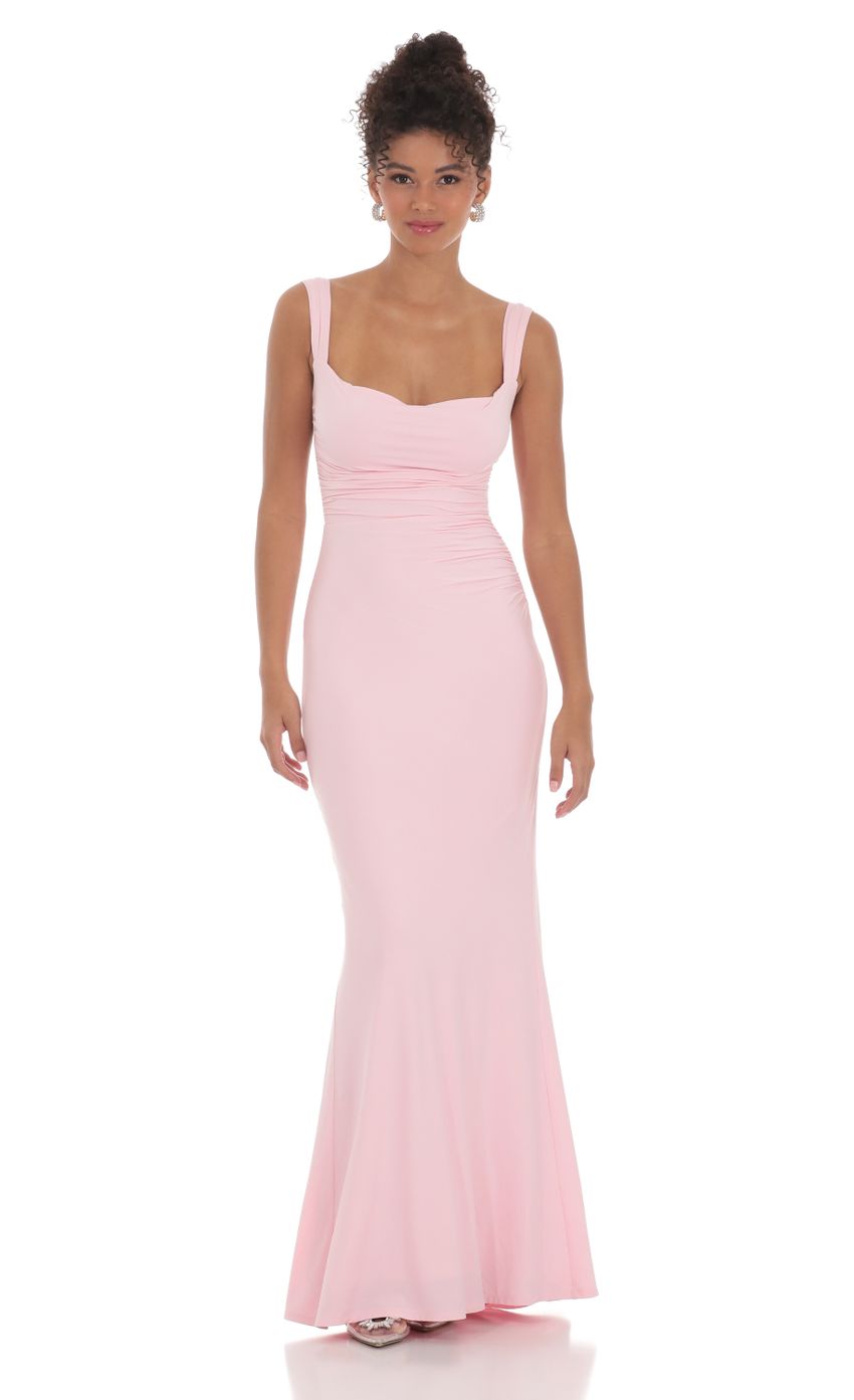 Picture Back Sequin Butterfly Maxi Dress in Pink. Source: https://media-img.lucyinthesky.com/data/Mar24/850xAUTO/86b5b592-37f6-421c-b4e0-7cb55642db24.jpg