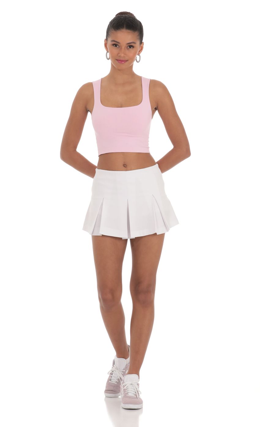 Picture Pleated Skort in White. Source: https://media-img.lucyinthesky.com/data/Mar24/850xAUTO/936f79c9-2f88-48ad-a848-e44c74ea478c.jpg