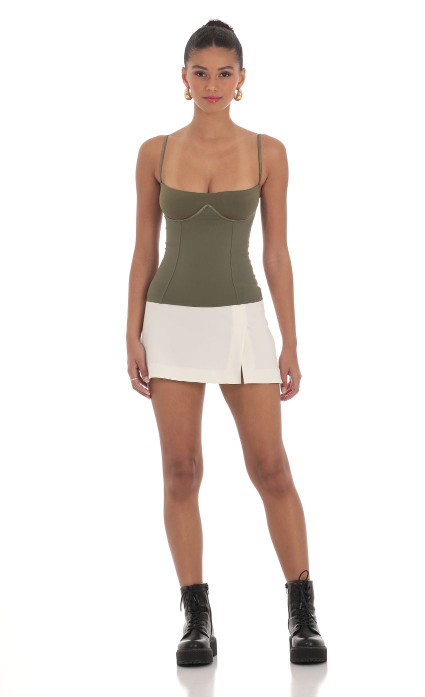Picture Bodycon Top in Olive. Source: https://media-img.lucyinthesky.com/data/Mar24/850xAUTO/981b7dce-fa53-4dee-8ab5-1076036ea11e.jpg
