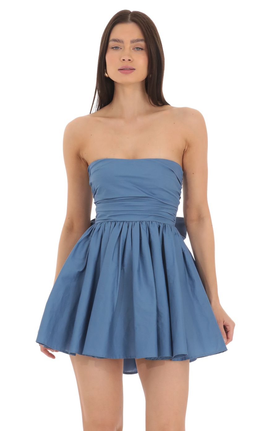 Picture Strapless A-line Dress in Blue. Source: https://media-img.lucyinthesky.com/data/Mar24/850xAUTO/a96dd1b9-a628-46c1-9990-b663eb4c33ad.jpg
