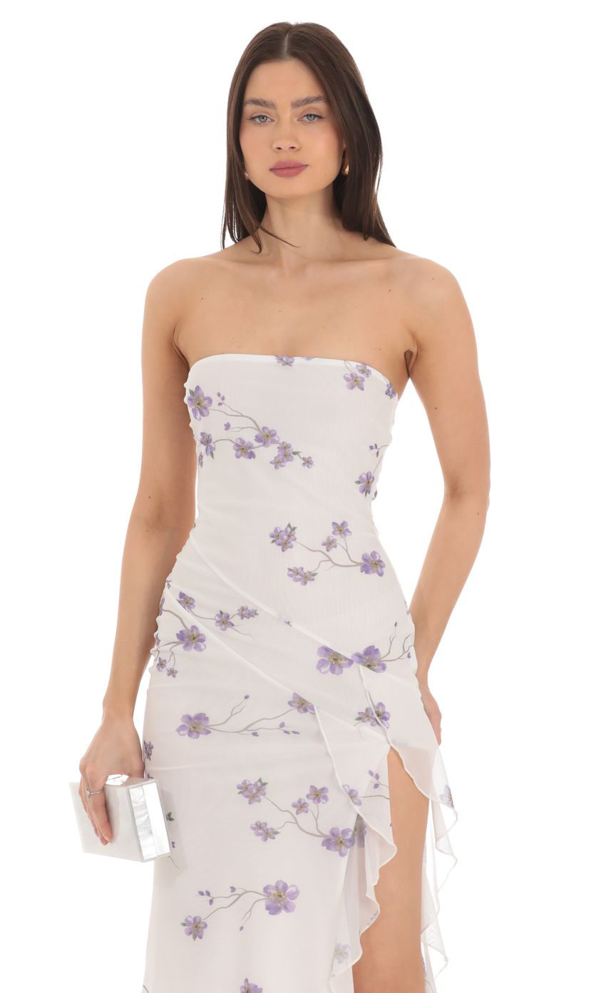 Picture Mesh Floral Midi Dress in White. Source: https://media-img.lucyinthesky.com/data/Mar24/850xAUTO/ab4b8131-35bf-4836-ab79-d5f97a4547db.jpg
