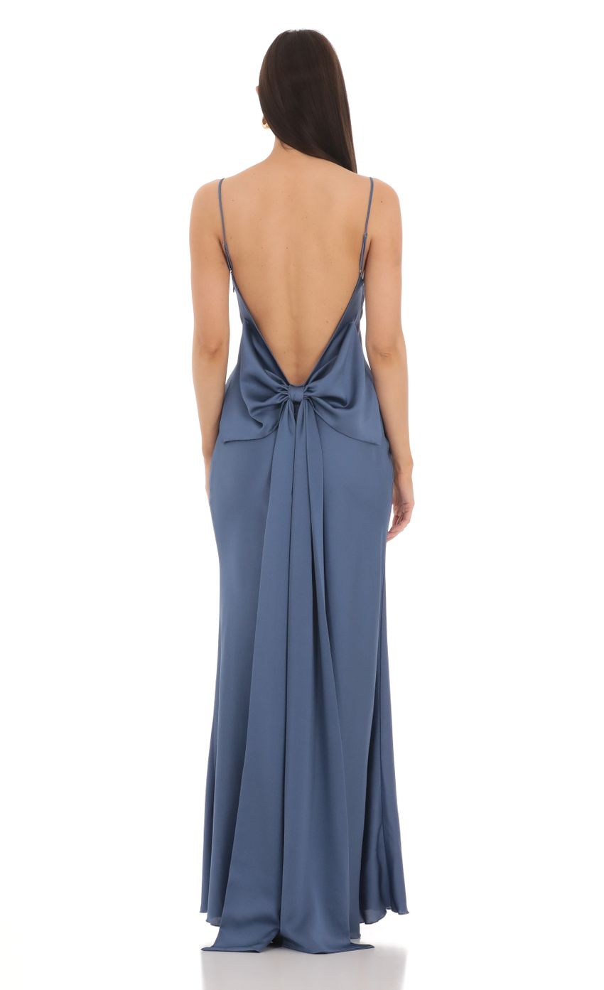 Picture Back Bow Satin Dress in Navy. Source: https://media-img.lucyinthesky.com/data/Mar24/850xAUTO/e5892c45-31cf-4bfa-868d-f92fa06a0ac7.jpg