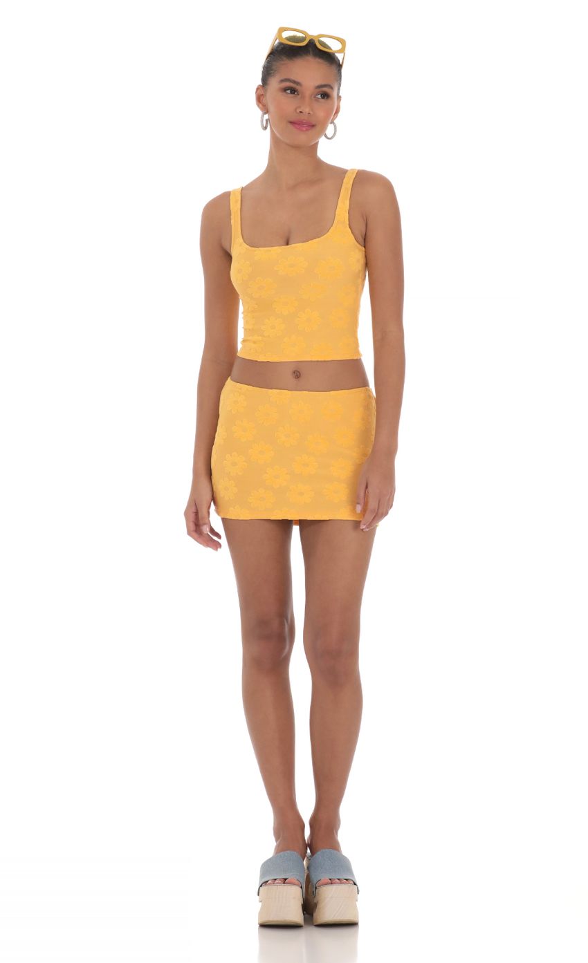 Picture Textured Floral Two Piece Set in Mustard. Source: https://media-img.lucyinthesky.com/data/Mar24/850xAUTO/f0354bdf-b57a-4805-8a44-7da35a07df41.jpg