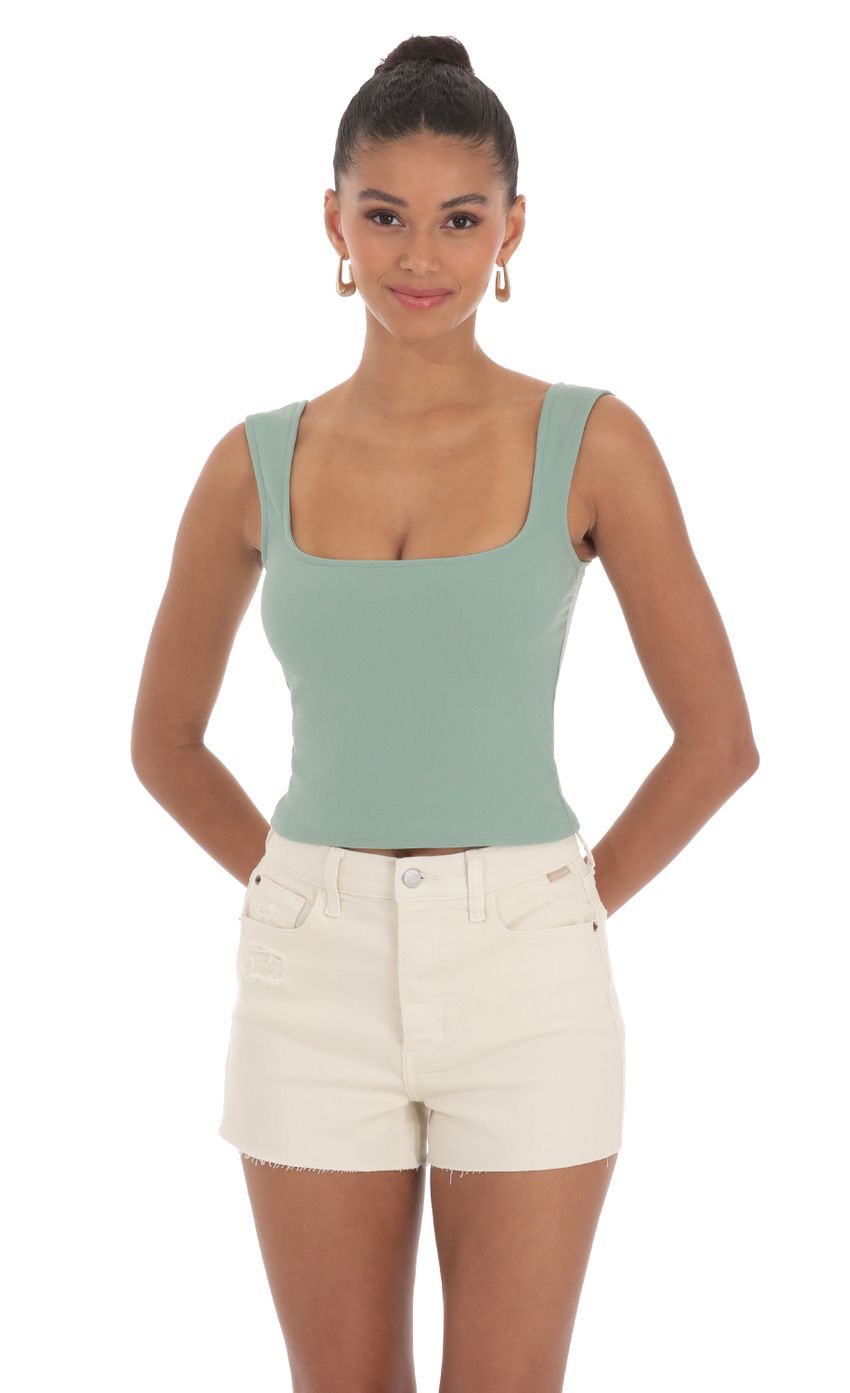 Picture Scoop Tank Top in Sage. Source: https://media-img.lucyinthesky.com/data/Mar24/850xAUTO/f21271e9-5ff5-4e81-8df1-15b0d01ade9b.jpg