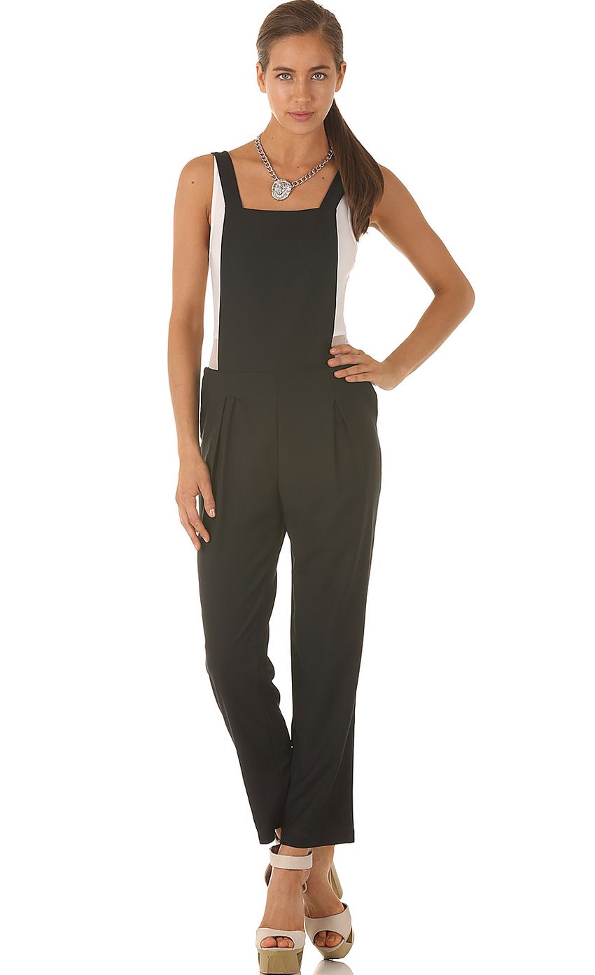 Product image for BLACK IS THE NEW BLACK OVERALLS