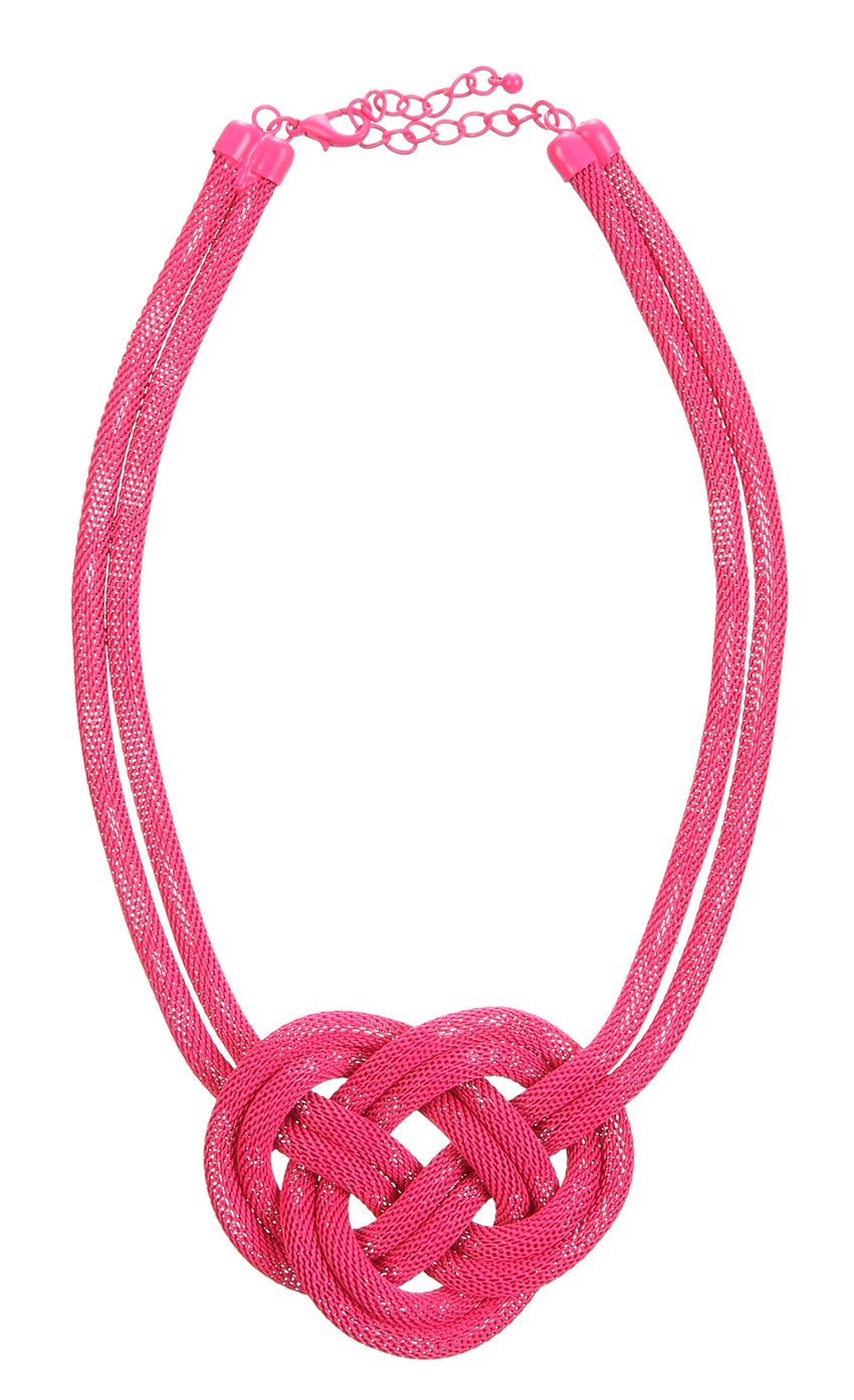 Product image for THE NEON LOOP BRIGHT PINK NECKLACE