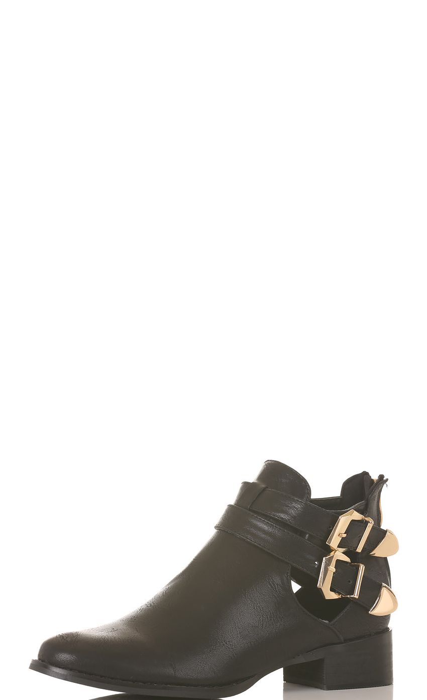 Product image for BUCKLE UP CUT OUT BOOTS