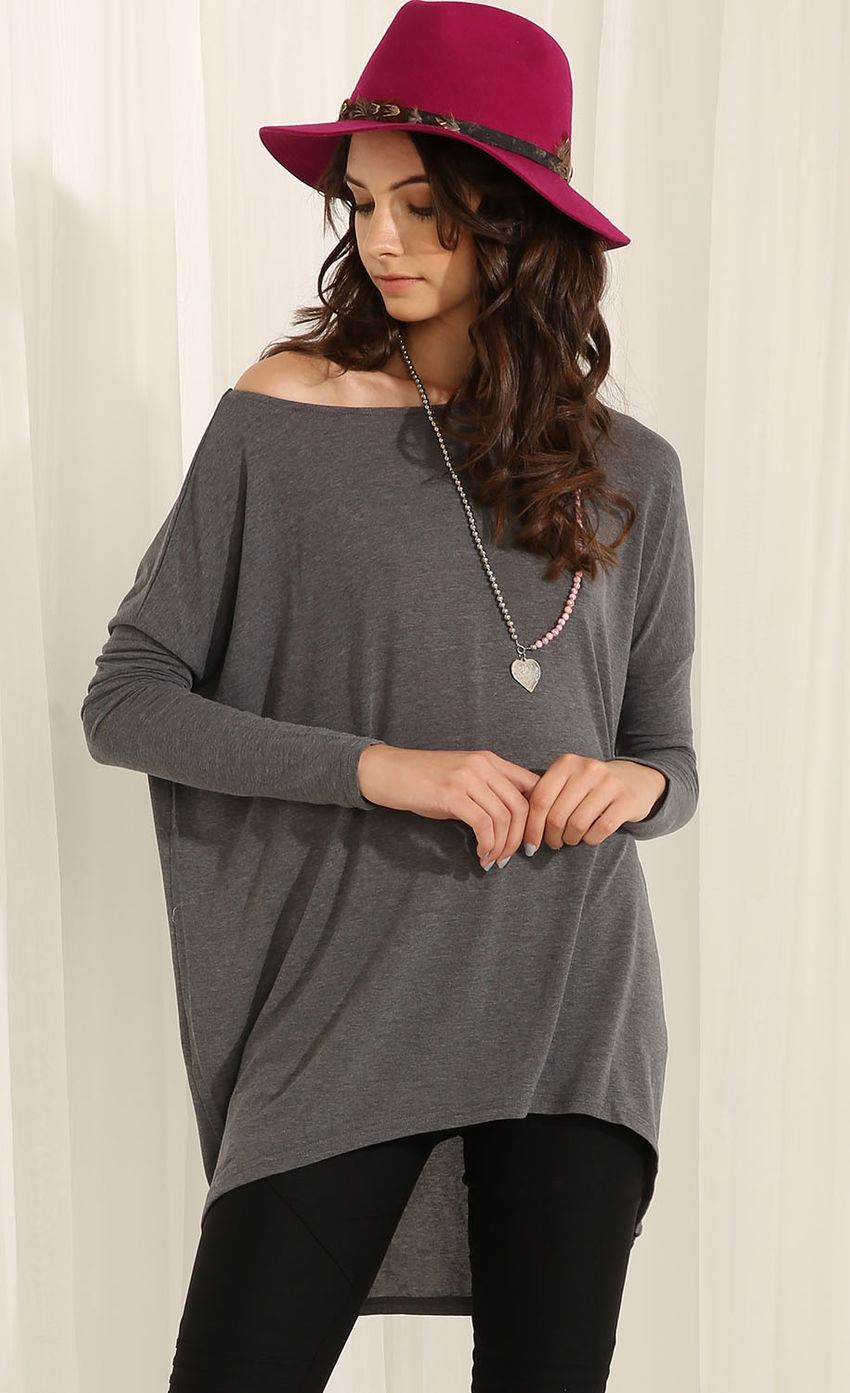 Picture Tunic Jumper With Extended Tail Hem In Dark Gray. Source: https://media-img.lucyinthesky.com/data/May15_1/850xAUTO/0Y5A77711.JPG