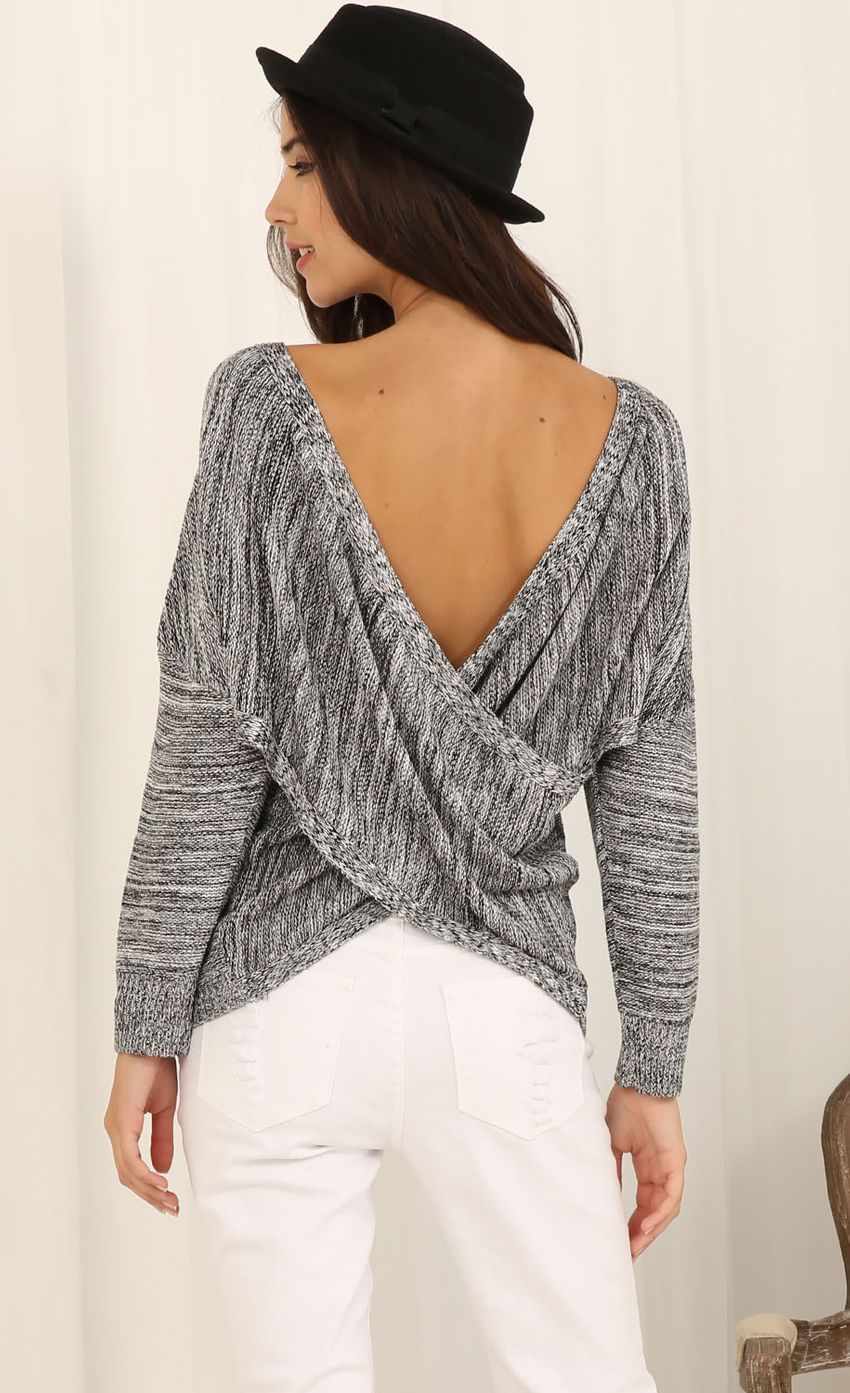 Picture Back Wrap Loose Jumper In Gray. Source: https://media-img.lucyinthesky.com/data/May15_2/850xAUTO/0Y5A0271.JPG