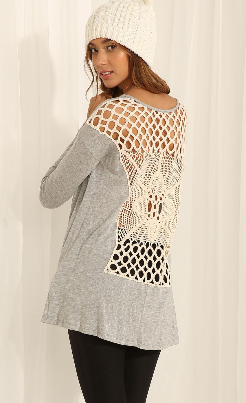 Picture In A Web Draped Top With Lace Detail In Gray. Source: https://media-img.lucyinthesky.com/data/May15_2/850xAUTO/0Y5A1416.JPG