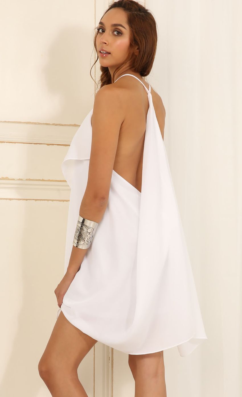 Picture Roman Inspired Draped Dress In White. Source: https://media-img.lucyinthesky.com/data/May15_2/850xAUTO/0Y5A2762.JPG