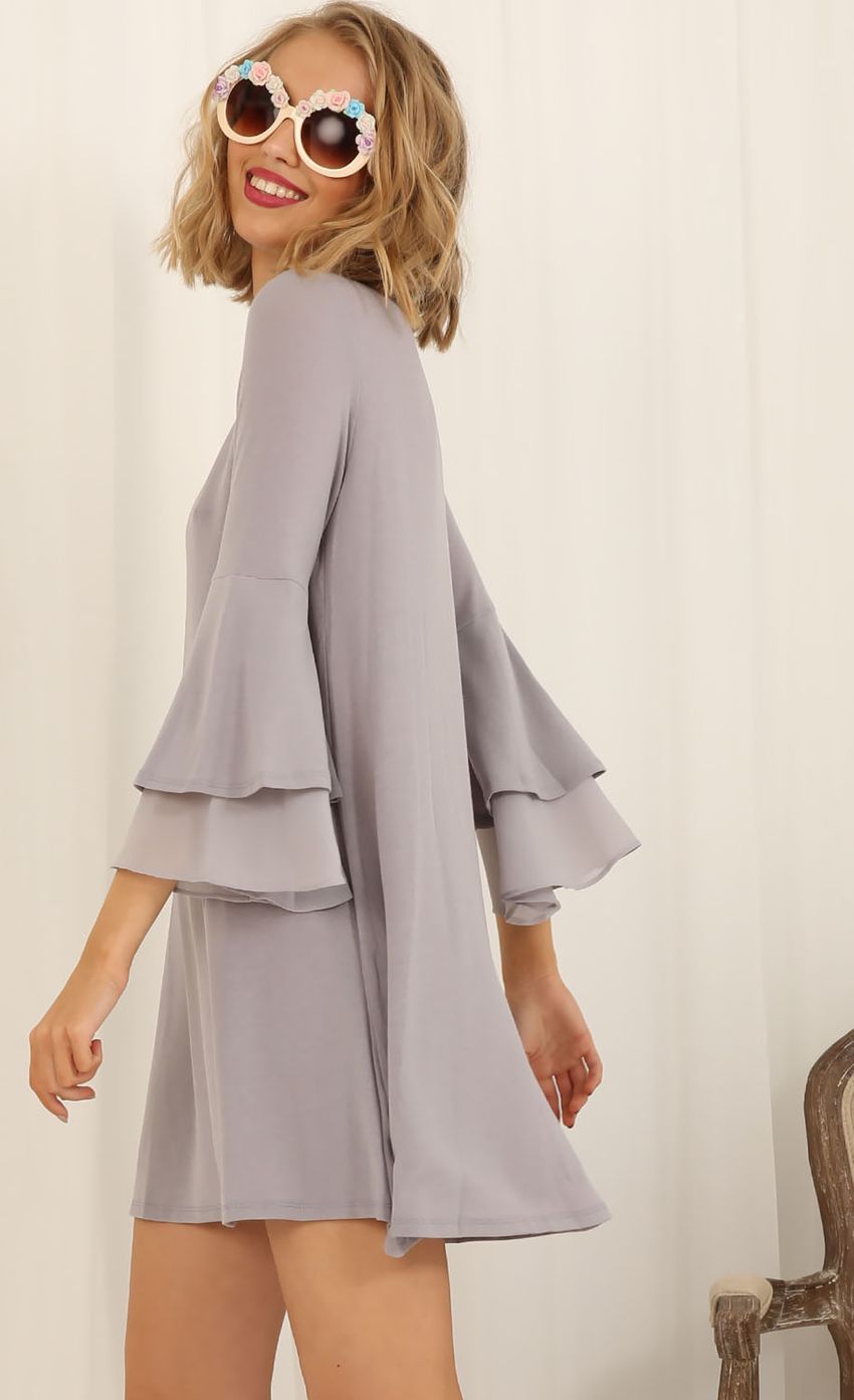 Picture Double Flared Sleeves Shift Dress. Source: https://media-img.lucyinthesky.com/data/May15_2/850xAUTO/0Y5A3419.JPG