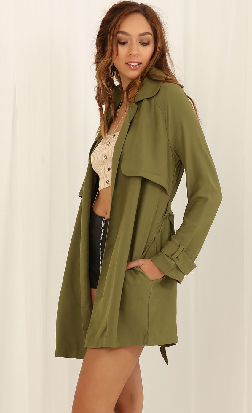 Picture Tied Trenchcoat In Green. Source: https://media-img.lucyinthesky.com/data/May15_2/850xAUTO/0Y5A5293.JPG