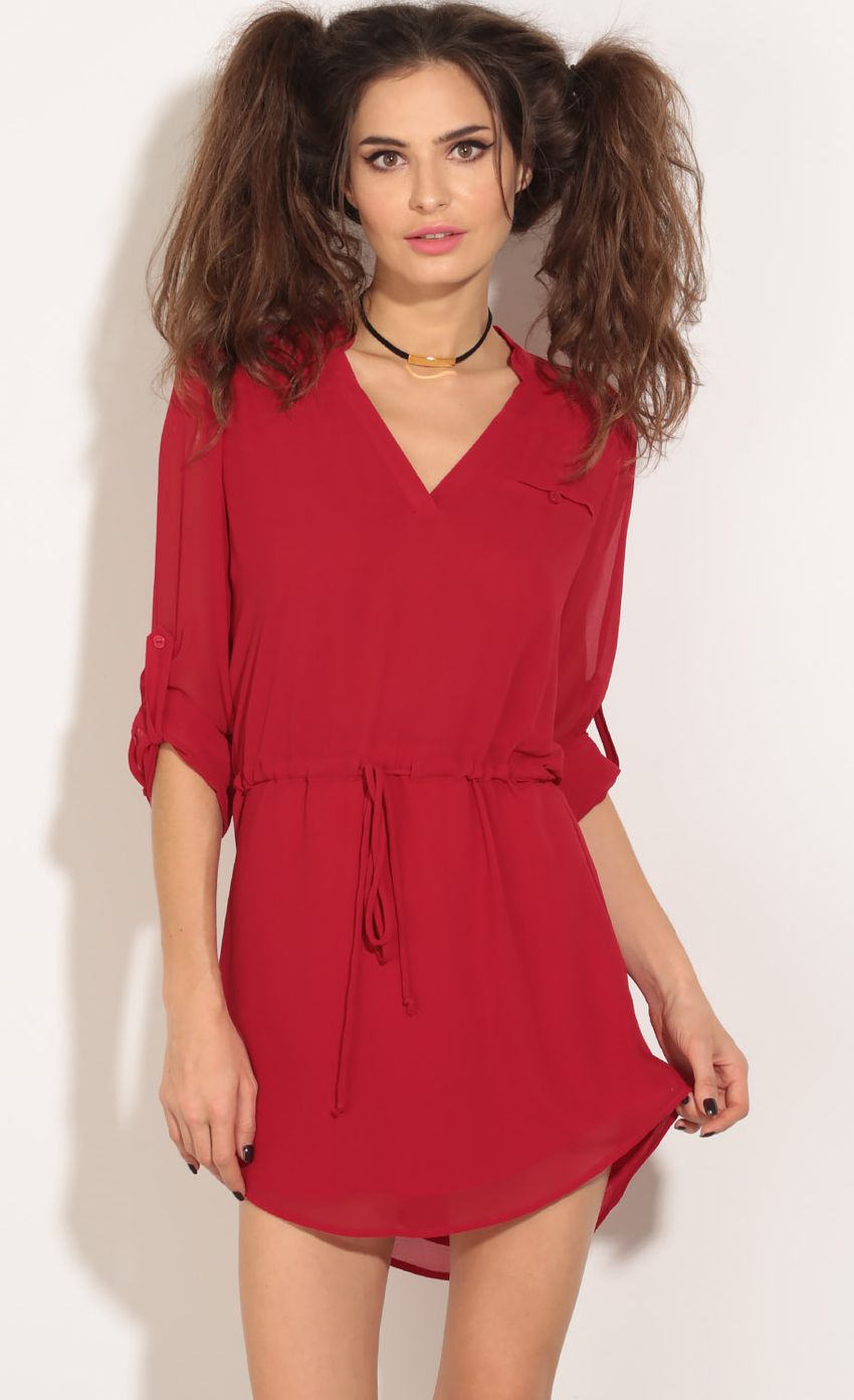 Picture Waist Tie Chiffon Dress In Cranberry. Source: https://media-img.lucyinthesky.com/data/May16_1/850xAUTO/0Y5A02071.JPG