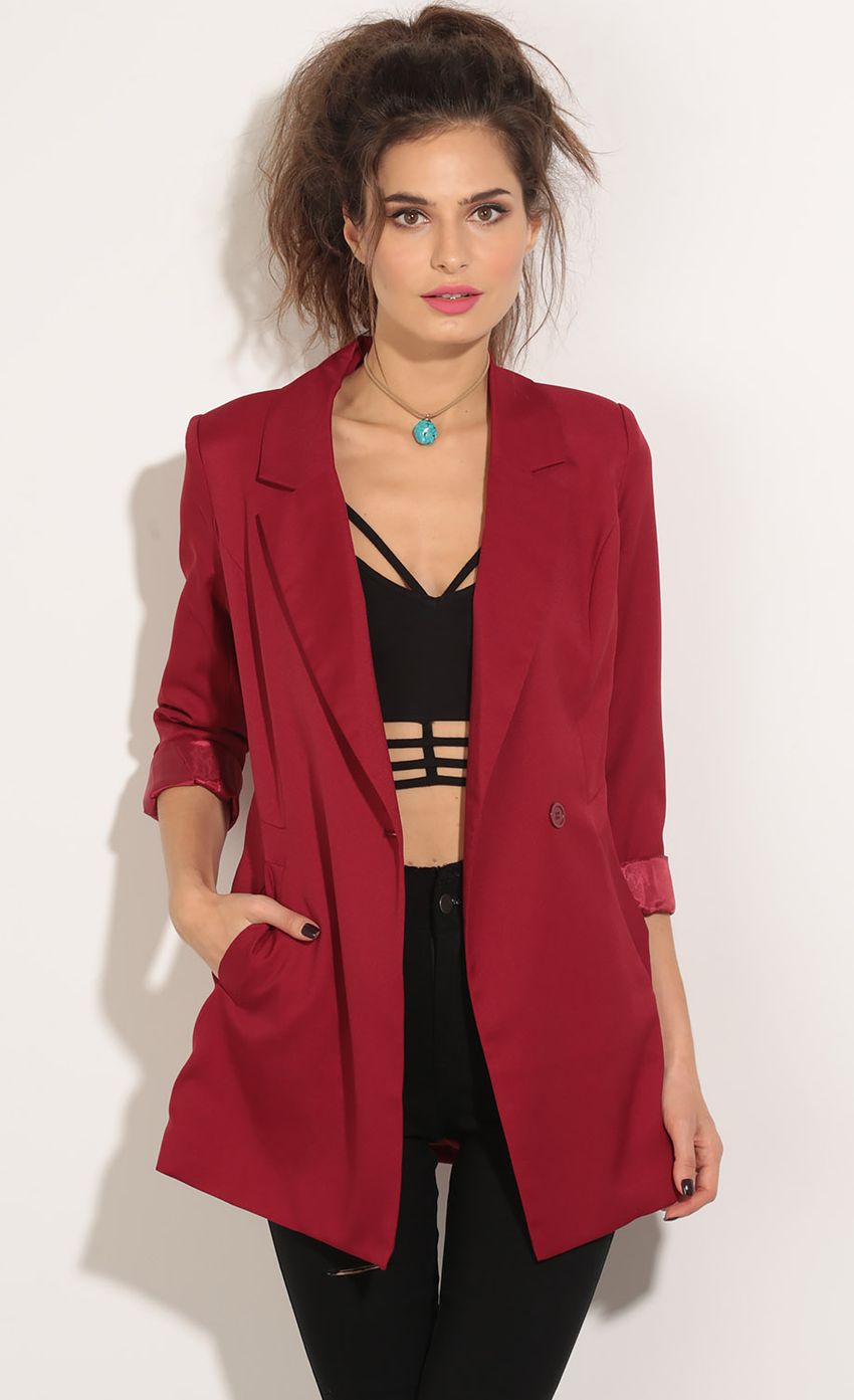 Picture Boyfriend Blazer In Deep Red. Source: https://media-img.lucyinthesky.com/data/May16_1/850xAUTO/0Y5A0270.JPG