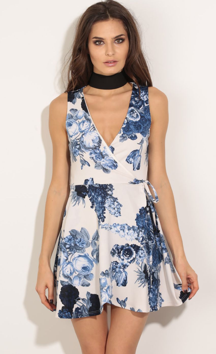 Picture Floral Wrap Dress In Blue And Cream. Source: https://media-img.lucyinthesky.com/data/May16_2/850xAUTO/0Y5A0810.JPG