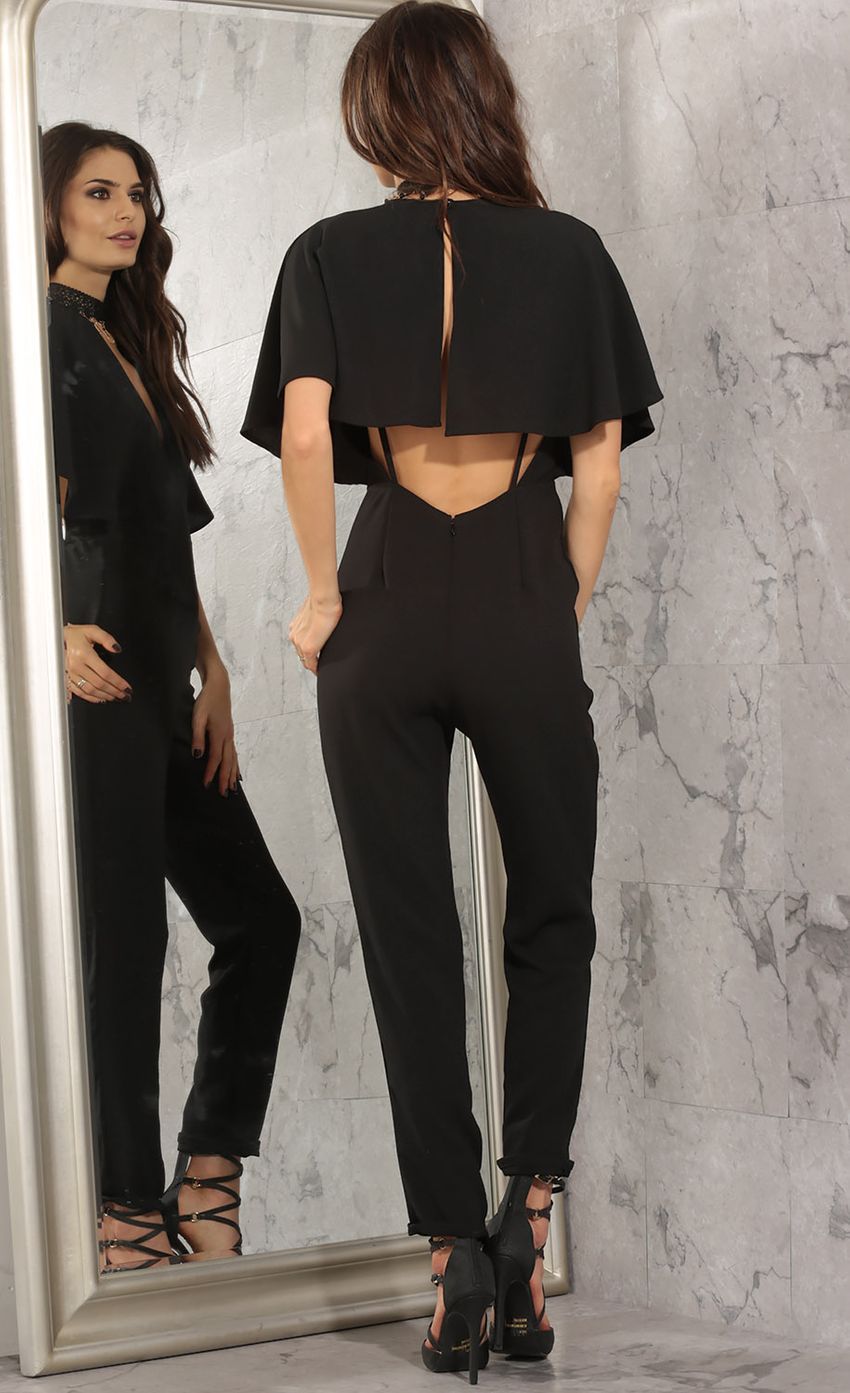 Picture Butterfly Sleeve Jumpsuit In Black. Source: https://media-img.lucyinthesky.com/data/May16_2/850xAUTO/0Y5A1049.JPG