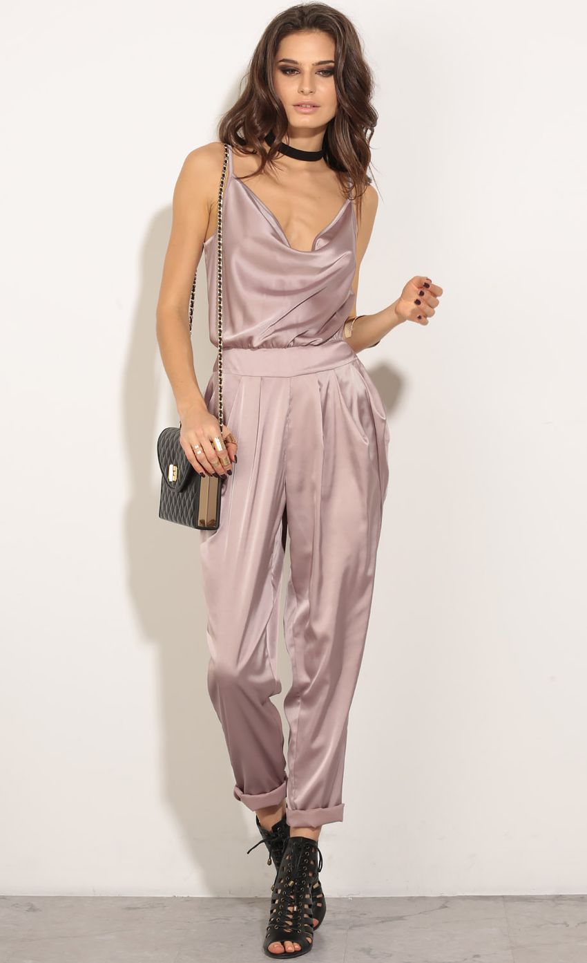 Picture Satin Jumpsuit In Taupe. Source: https://media-img.lucyinthesky.com/data/May16_2/850xAUTO/0Y5A1141.JPG