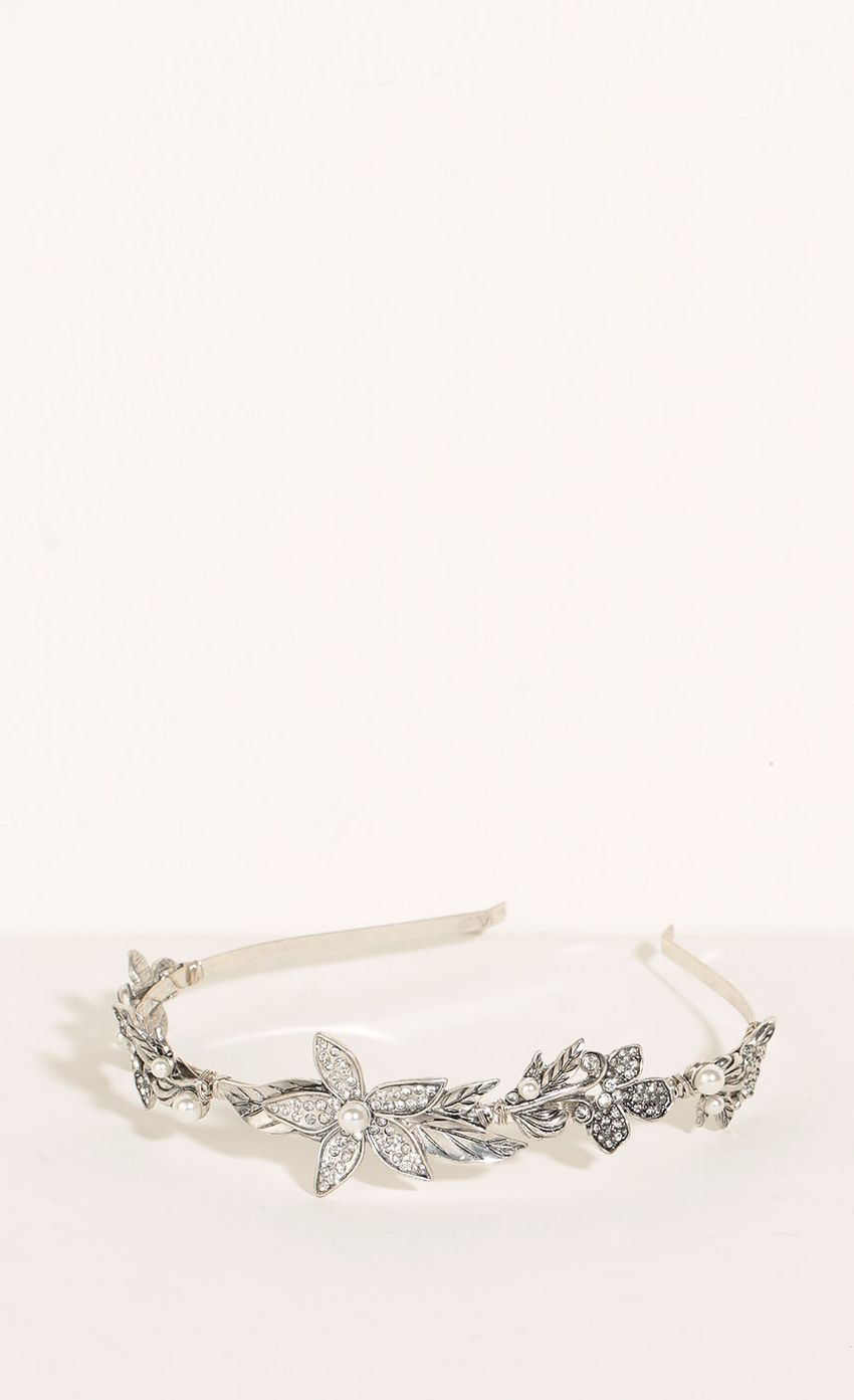 Picture Floral Embellished Headdress In Silver. Source: https://media-img.lucyinthesky.com/data/May16_2/850xAUTO/0Y5A1837.JPG