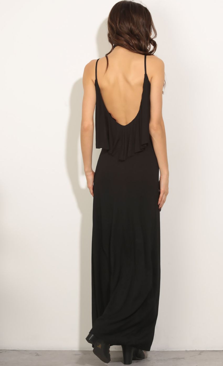 Picture Layered Maxi Dress In Black. Source: https://media-img.lucyinthesky.com/data/May16_2/850xAUTO/0Y5A7864.JPG