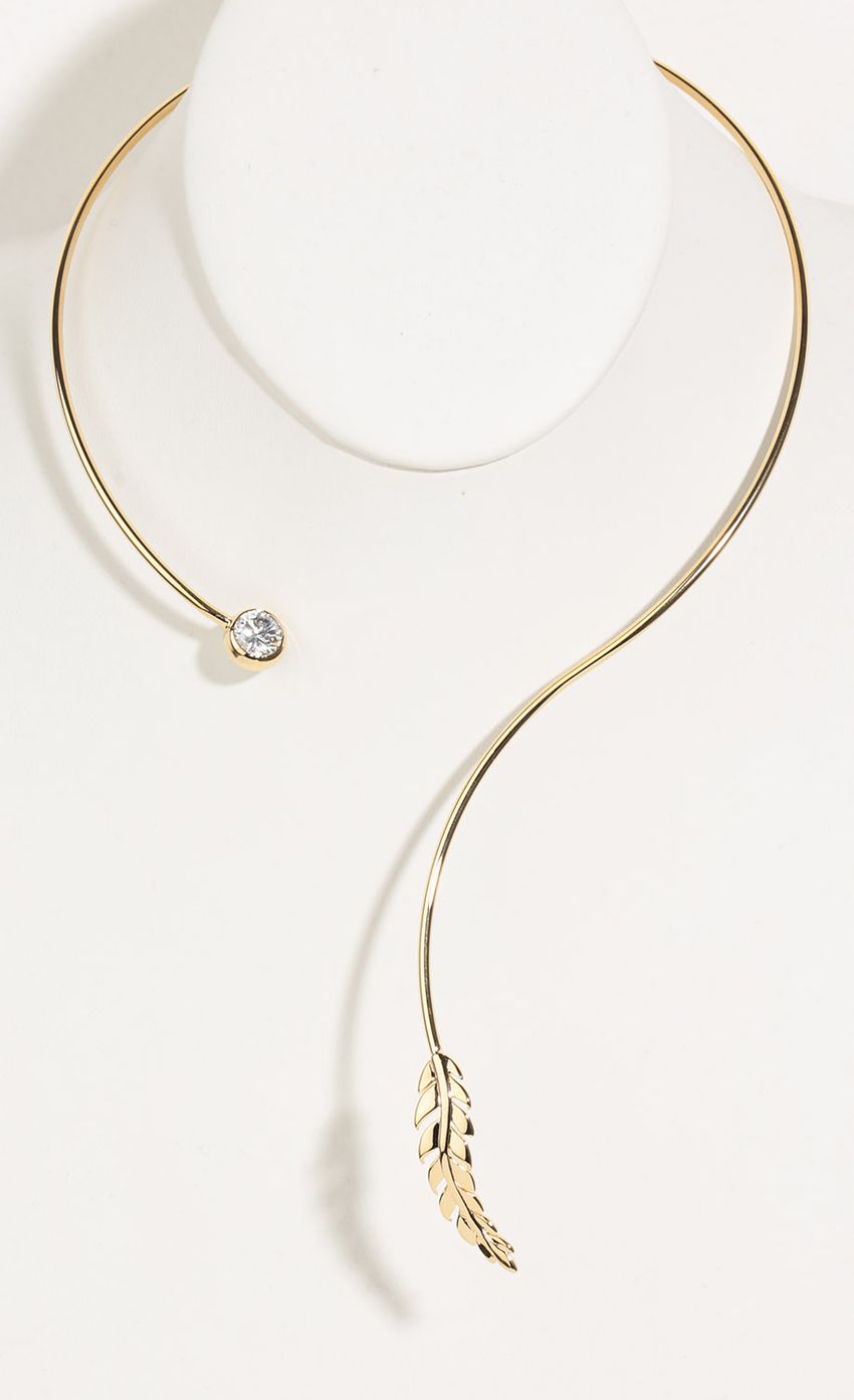 Picture Leaf And Stone Collar Piece In Gold. Source: https://media-img.lucyinthesky.com/data/May16_2/850xAUTO/0Y5A8576.JPG