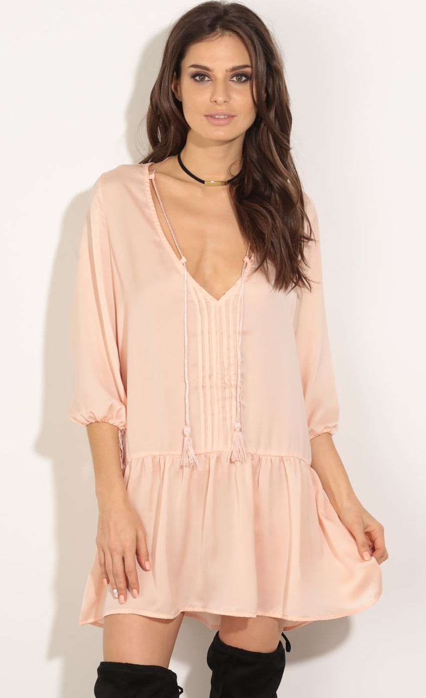 Picture Satin Dress In Peach. Source: https://media-img.lucyinthesky.com/data/May16_2/850xAUTO/0Y5A9169.JPG