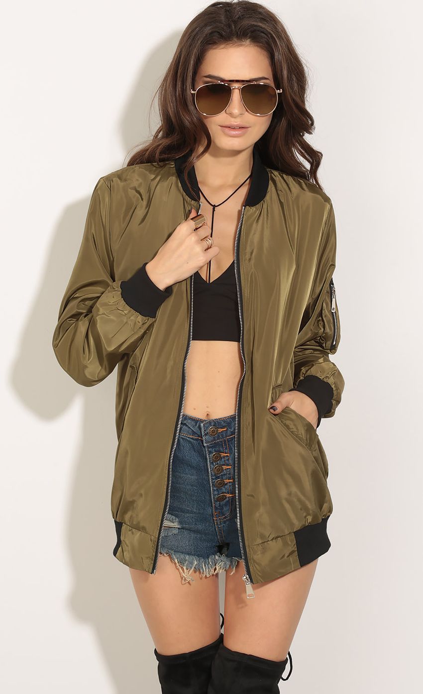 Picture Bomber Jacket In Olive Green. Source: https://media-img.lucyinthesky.com/data/May16_2/850xAUTO/0Y5A9519.JPG