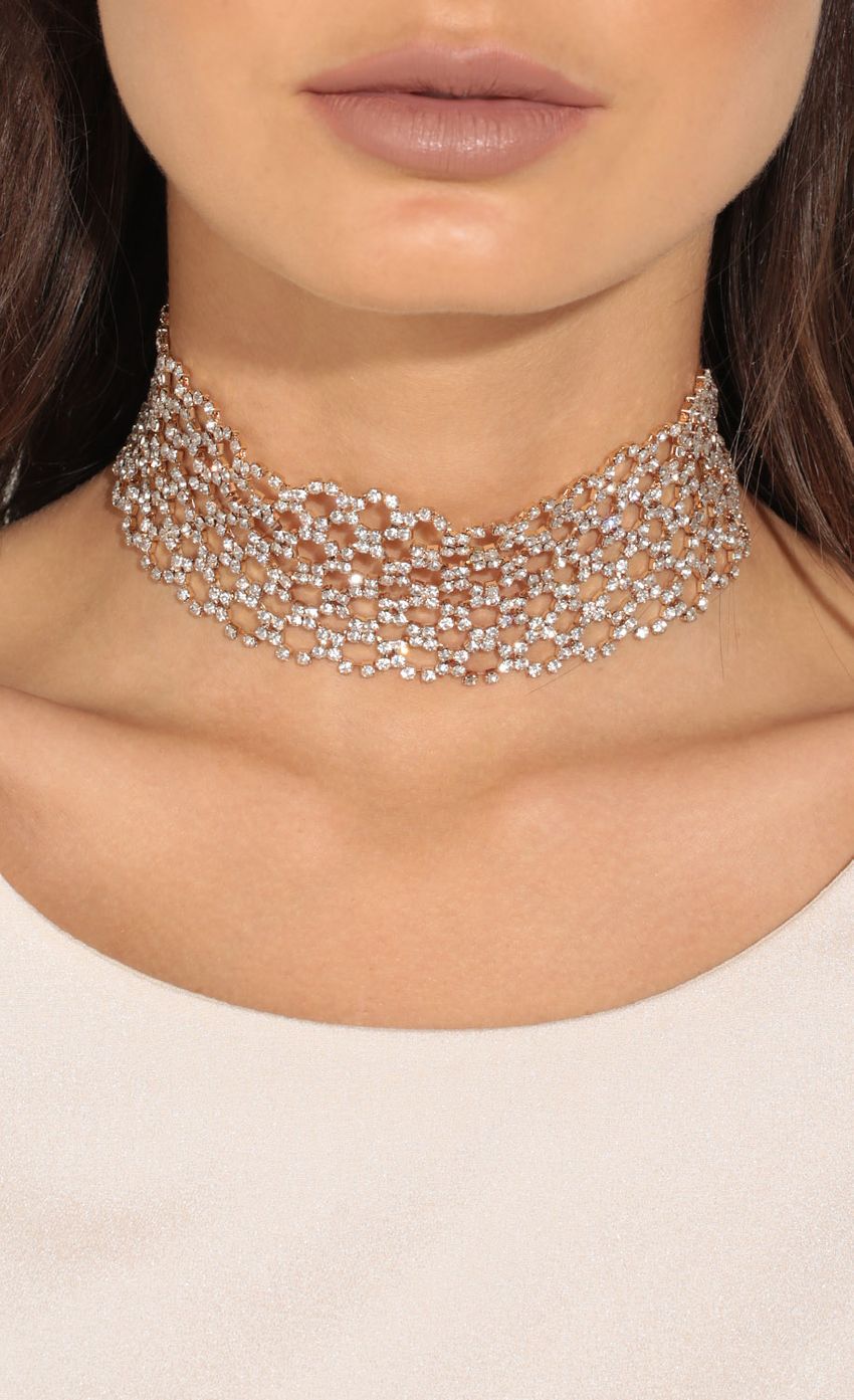 Picture Braided Rhinestone Statement Choker Necklace. Source: https://media-img.lucyinthesky.com/data/May17_1/850xAUTO/0Y5A2330.JPG