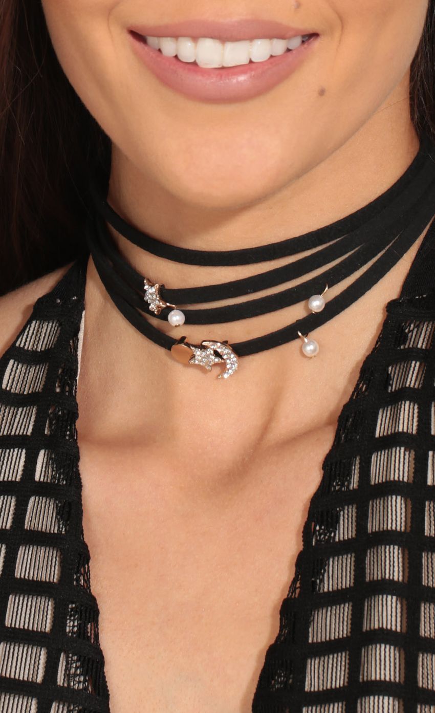 Picture To The Moon And The Stars Layered Choker Necklace. Source: https://media-img.lucyinthesky.com/data/May17_2/850xAUTO/0Y5A8049.JPG