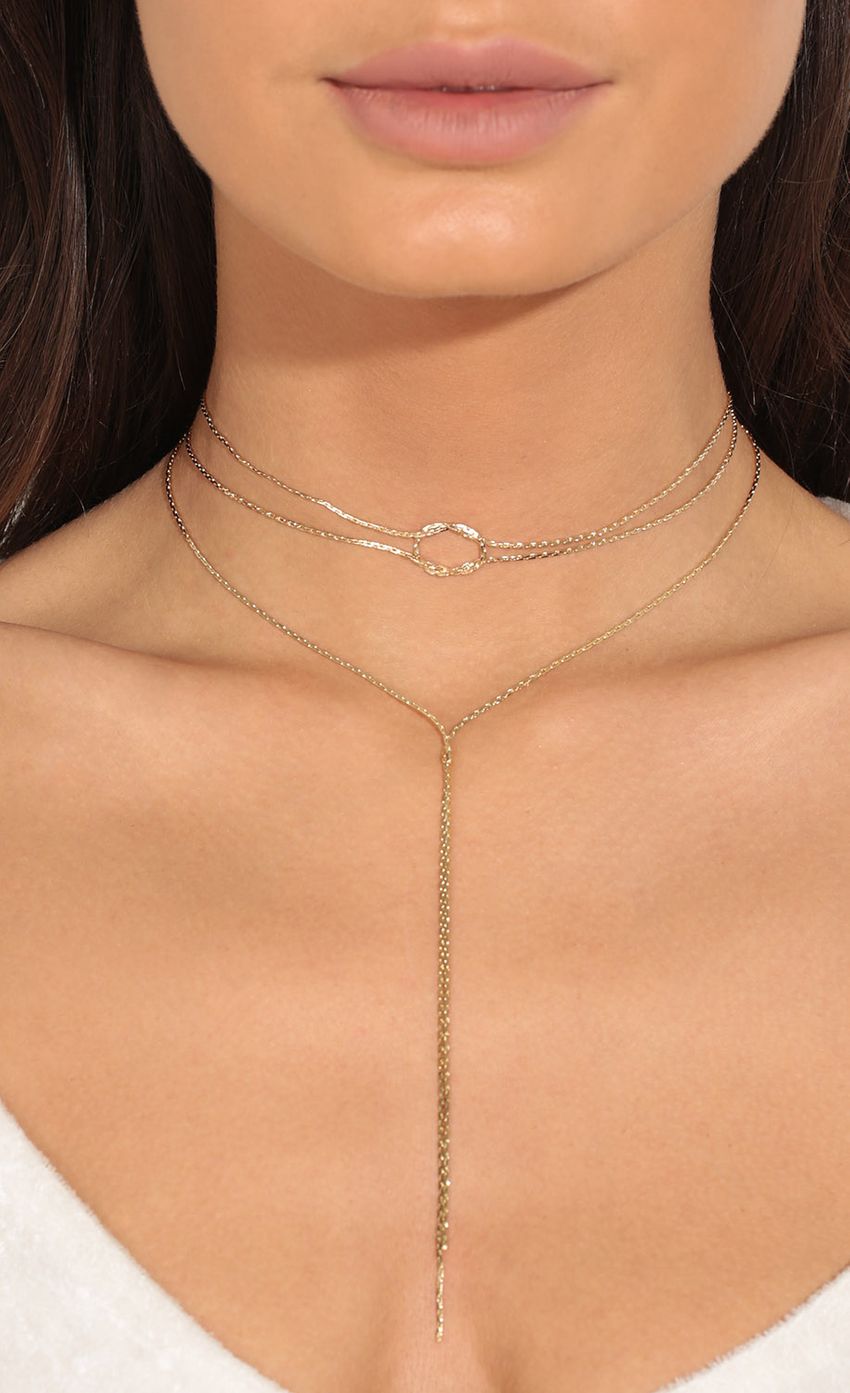 Picture Knotted Chain Layered Choker Necklace. Source: https://media-img.lucyinthesky.com/data/May17_2/850xAUTO/0Y5A8664.JPG