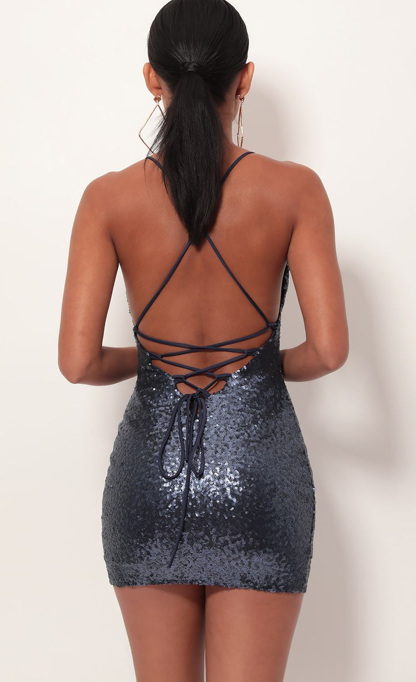 Picture Sequin Lace-Back Bodycon Dress In Matte Navy. Source: https://media-img.lucyinthesky.com/data/May19_2/850xAUTO/781A9693.JPG