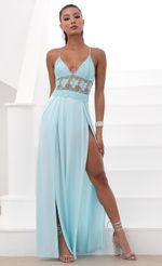 Picture Lace Maxi Dress in Aqua Blue. Source: https://media-img.lucyinthesky.com/data/May20_2/150xAUTO/781A1094.JPG
