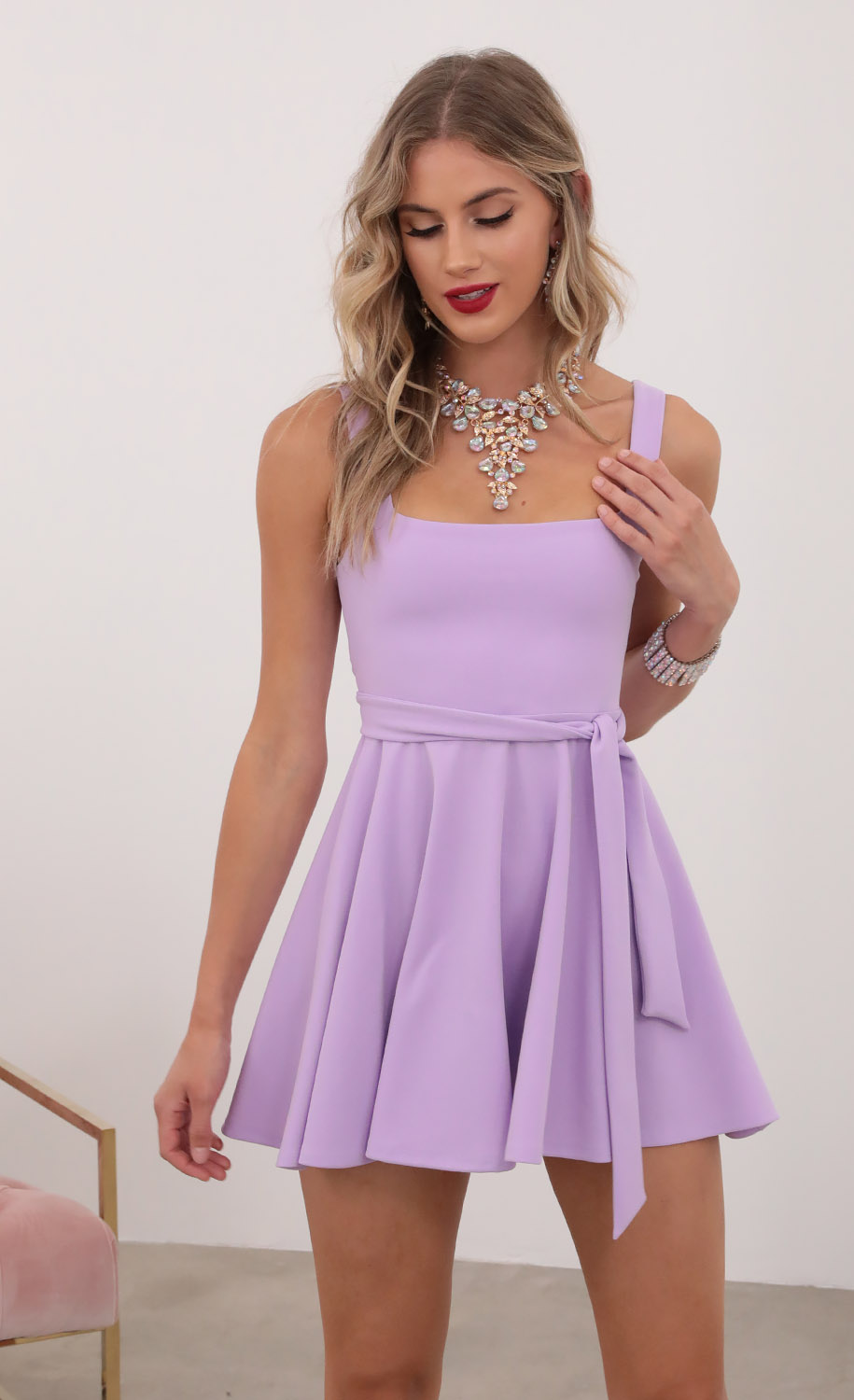A-line Dress in Lavender