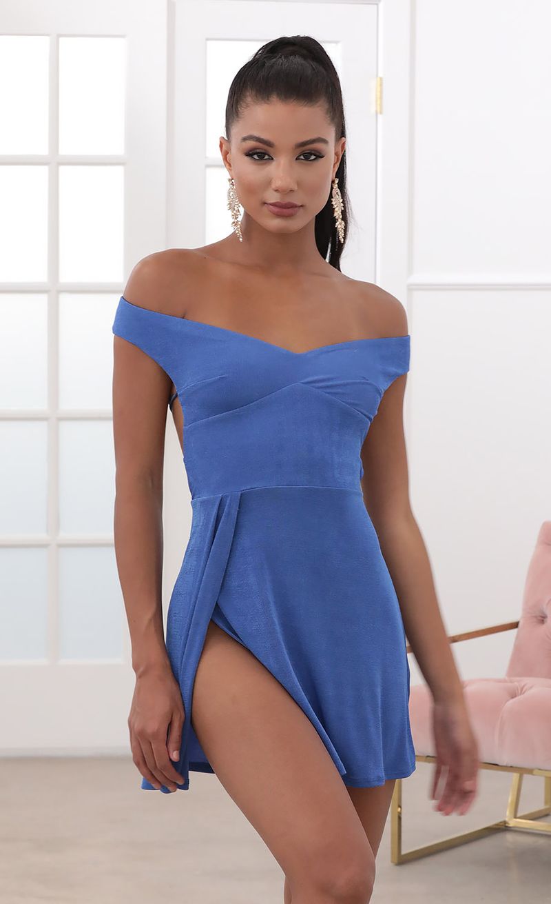 royal blue off the shoulder bodycon dress Ombreprom New Homecoming Dress Sparkly Royal Blue Off The Shoulder Sequins Cocktail Dress